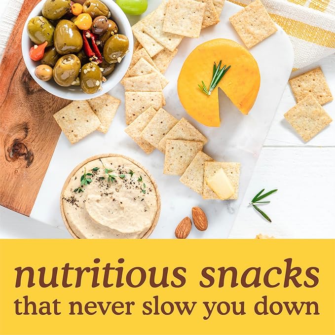 Simple Mills Almond Flour Crackers, Family Size, Fine Ground Sea Salt - Gluten Free, Vegan, Healthy Snacks, 7 Ounce (Pack of 6)