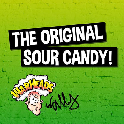 WARHEADS - Extreme Sour Hard Candy - Sour Apple, Black Cherry, Blue Raspberry, Lemon & Watermelon Flavors, Great For Parades - 2 lb. Bulk Bag