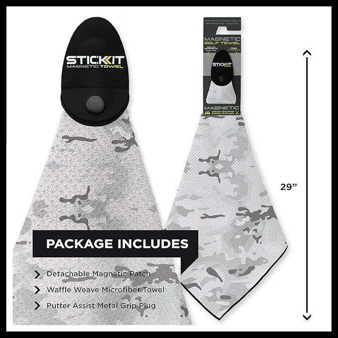 STICKIT Magnetic Towel – Snow Camo