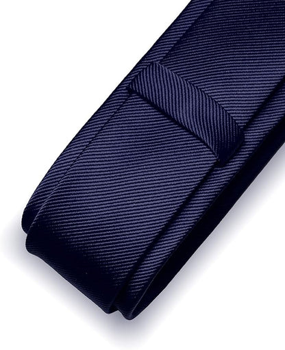 RBOCOTT 2.4" Solid Color Skinny Tie for Men Slim Necktie(6cm)