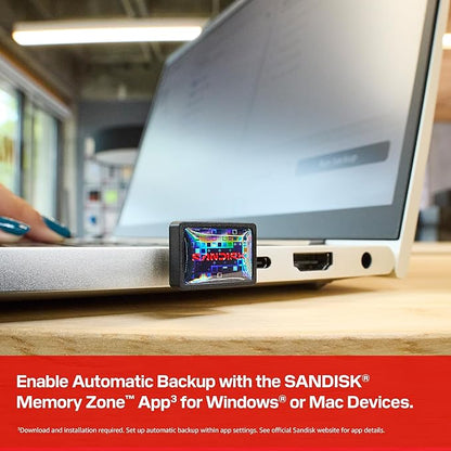 SANDISK 256GB Extreme Fit USB-C Flash Drive - Up to 400MB/s Read speeds, USB 3.2 Gen 1, USB Type-C - Plug-and-Stay Storage - Black - SDCZ530-256G-G46