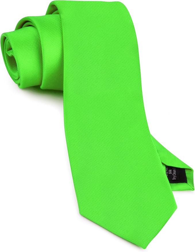 GUSLESON Classic New 3.15"（8cm） Men's Solid Color Necktie Wedding Business Tie + Gift Box