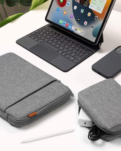 Inateck 360° Protective Laptop Bag with Accessory Bag, Compatible with 14-inch MacBook Pro/Max M5 M4 M3 M2 M1 2021-2025, Gray