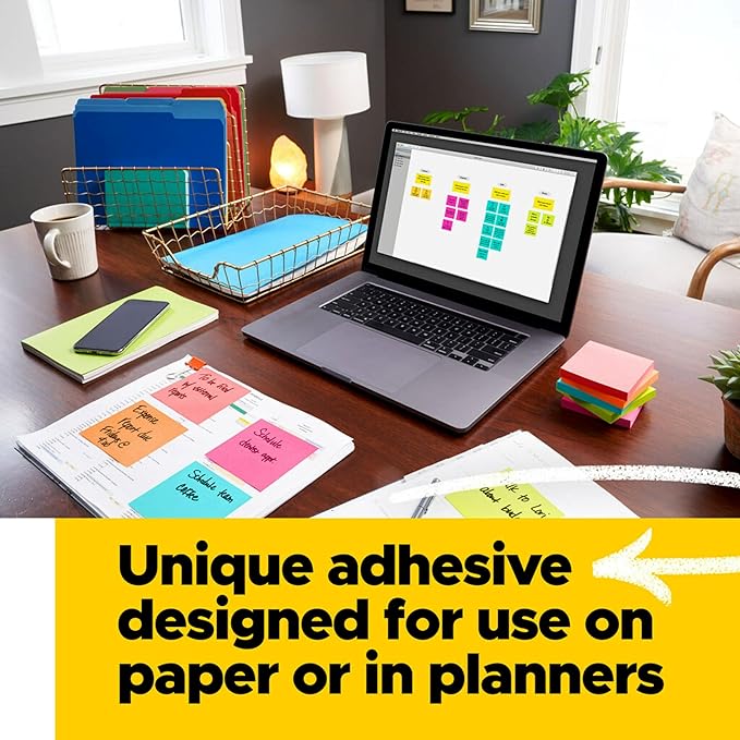 Post-it Notes, 3x3 in, 24 Pads, Canary Yellow, Clean Removal, Recyclable (Pack of 2)