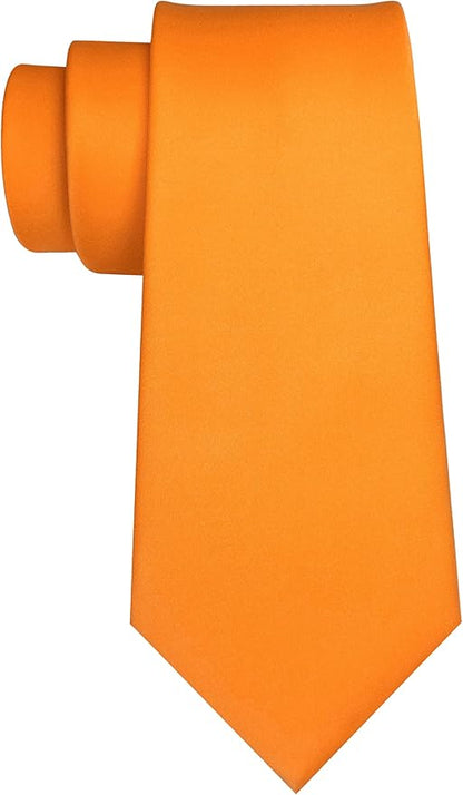 JEMYGINS Solid Color Tie Mens Necktie for Business and Wedding