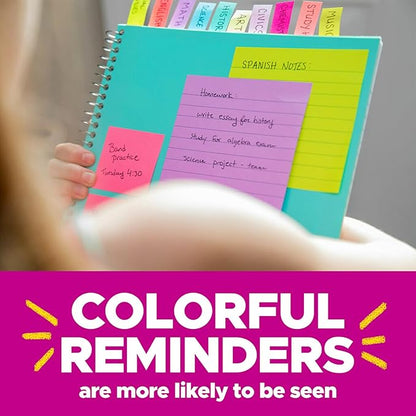 Post-it Notes, 3x3 in, 4 Pads, America's #1 Favorite Sticky Notes, Beachside Café Collection, Pastel Colors (Pink, Mint, Yellow), Recyclable (5401)