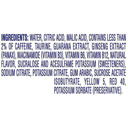 Crystal Light Liquid Strawberry Pineapple Refresh Energy Drink Mix with Caffeine (1.62 fl oz Bottle) (Pack of 1)