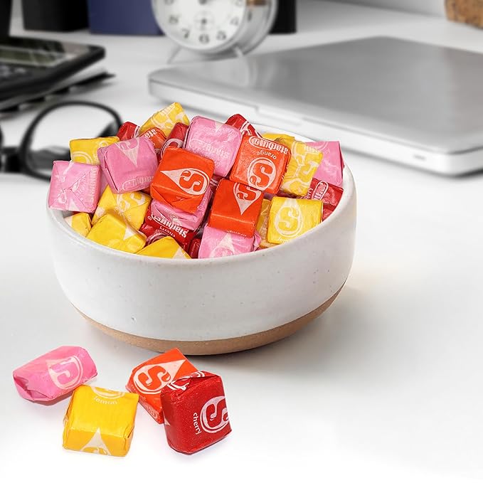 Bulk Original Fruit Chews Candy 2 Pound - Individually Wrapped Assorted Soft & Chewy Taffy Fruity Candy For Party Favors & Pinatas & Treats - Approx 200 Candies