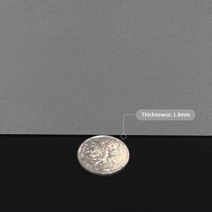 Leather Table Cover,1.8mm Thick,42x84 Inch Table Protector,Table Protector for Dining Room Table,Table Protectors for Rectangle Tables.(Black+Gray,42x84)