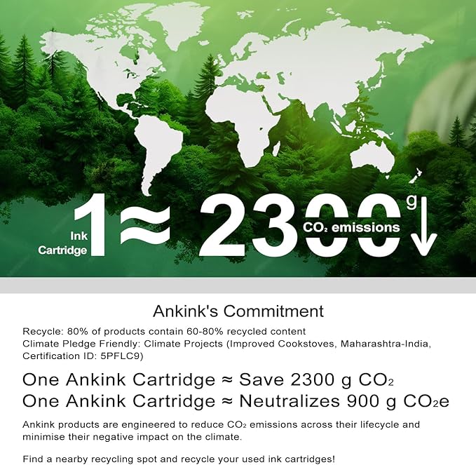 Ankink Compatible Ink Cartridge Replacement for Canon 260 260XL PG260 XL PG 260 Black Cartridges for Cannon TR7020a TR7022 TS6400 TS6420 TS6420a TS5300 TS5320 All in One Printer (2 Black)