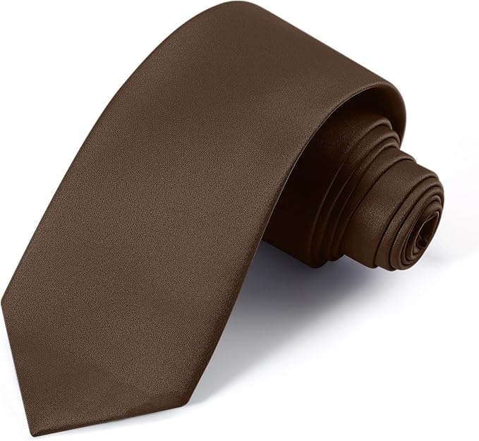 Black Ties For Men Solid Pure Color Formal Neckties 3.15" (8CM) Men's Tie for Business and Wedding with Gift Box