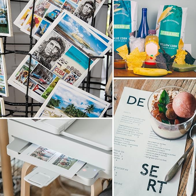 Glossy Photo Paper 8.5 x 14, Goefun 200 GSM/54 LB Legal Printer Paper for Inkjet Printer and Dye Ink, 100 Sheets