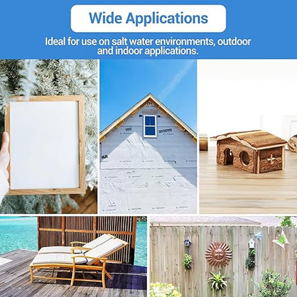 meite 71/10 22 Gauge 71 Series 316 Stainless Steel Upholstery Staples, 3/8-Inch (9.1 mm) Crown 3/8-Inch Length for Fine Wire Stapler Gun and Marine Upholstery (10 Boxes)