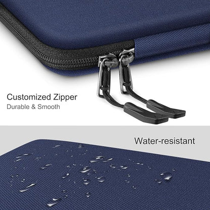 FINPAC Hard Laptop Sleeve Case for 15.3 inch MacBook Air M4 M3 M2 2025 2024, 16.2 inch MacBook Pro M4/M3/M2/M1 Pro/Max A2991 A2780 A2485 A2141, Waterproof Case for Surface Laptop/Book, Navy