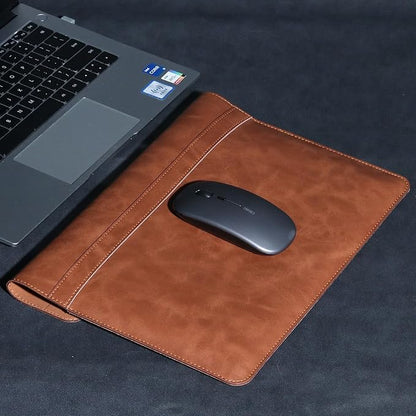 Leather Laptop Sleeve Compatible with MacBook Pro 16 Inch M4 M3 M2 M1 Pro/Max＆MacBook Air 15 Inch M4 M3 M2, Genuine Leather Protective Case Cover,Brown