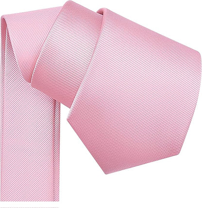 Branduce 3.15"（8cm） Men's Solid Color Formal Woven Necktie + Gift Box