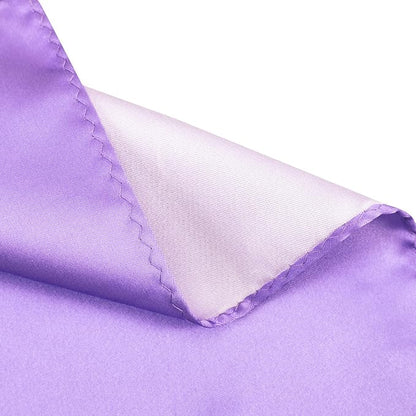 Mens Solid Satin Mens Tie With Hanky,Handmade Neckties For Men