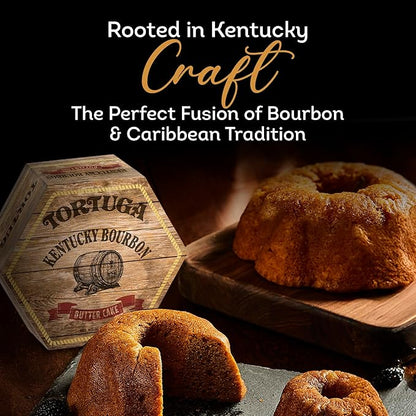 TORTUGA Kentucky Bourbon Butter Cake - 4 Oz. Cake - The Perfect Premium Gourmet Gift for Stocking Stuffers, Gift Baskets, and Christmas Gifts - Great Cakes for Delivery