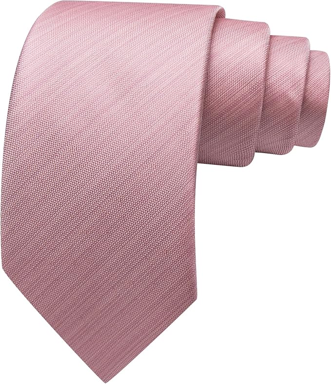 Barry.Wang Tie Sets for Men Silk Solid Necktie Stain Ties Handkerchief Pocket Square Cufflinks Wedding Business Dyed