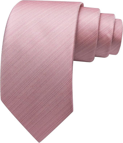 Barry.Wang Tie Sets for Men Silk Solid Necktie Stain Ties Handkerchief Pocket Square Cufflinks Wedding Business Dyed