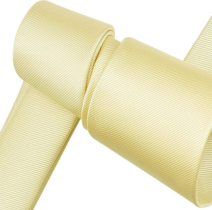 Branduce 3.15"（8cm） Men's Solid Color Formal Woven Necktie + Gift Box