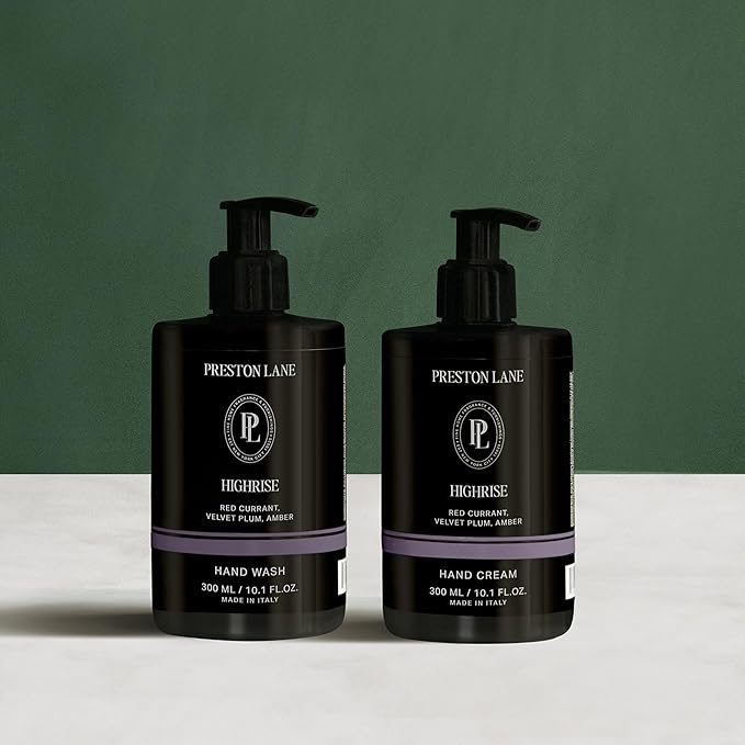 Preston Lane Hand Set, Scented Hand Wash & Cream Duo, Gently Cleanses, Hydrating & Nourishing