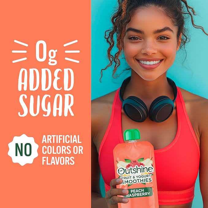 Outshine Smoothie RspbPeach 6(4x3.5oz)US