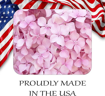 Floral Pattern Flower Mouse Pad Mat Mousepad for Desk Computer Laptop PC Gaming Home or Office Gift for Her Flowers (Pink Hydrangea MP103)