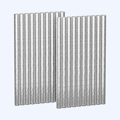 20-Pack Glitter Hot Melt Glue Sticks, 0.27″ Dia × 3.7″ Long – Multi-Purpose Adhesive for Crafting, Woodworking, Decoration & Repair