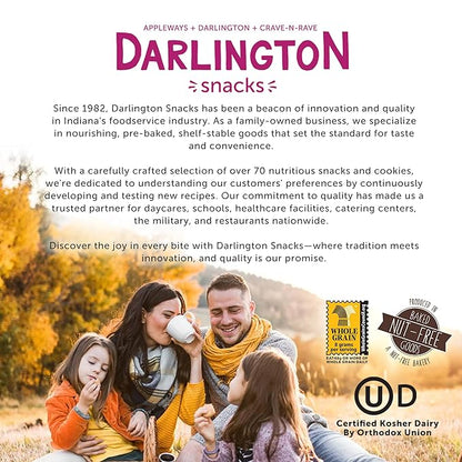 Darlington Snacks Soft Baked Sugar Cookies Individually Wrapped, 100% Nut Free Soft Sugar Cookies, Kosher Approved, Made in USA, 0.75 Oz, 216 Count