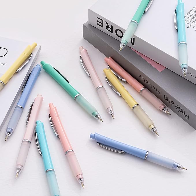 Ball Point Pen Black Ink Ballpoint Pens with Super Soft Grip Medium Point 1.0mm Office Pens (6 pack)