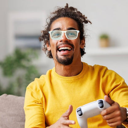LEVEL UP Strike Blue Light Blocking Glasses - Computer Gaming UV Glare & Strain Protection Reading Eyewear - Men, Women & Kid