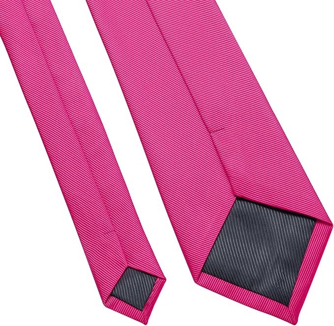 DecTwig Men's Ties Solid Color Formal Neckties 3.15" (8CM) Black Ties For Men