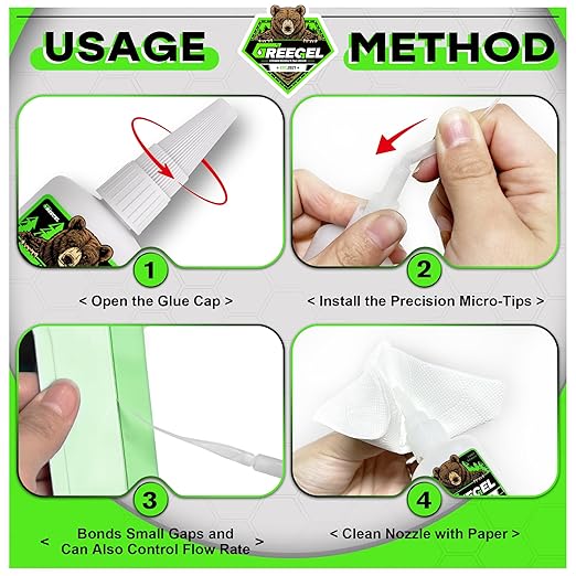Super Glue Thin for Wood, Ceramic, Plastic, Metal, Super Fast Cyanoacrylate Adhesive (CA) Instant Glue 2 oz - Clear Superglue with Extra Gel for Woodworking, CA Finish, Stabilizing (1 Pack)