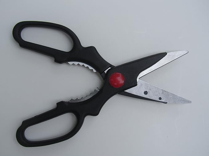 Very Sharp Multi Purpose Scissors - Reinforced Blade Shears, Left and Right Handed for office, kitchen, sewing, gardening