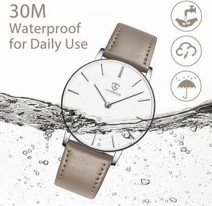 BEN NEVIS Watch, Mens Watch, Minimalist Fashion Simple Wrist Watch Analog Date with Leather Strap