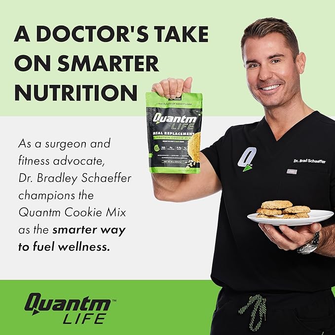 Protein Cookie Mix, Plant-Based Meal Replacement Plan with Hemp Protein, Gluten Free Cookie Mix, Rich in Fiber, No Preservatives or Artificial Sweeteners, 18 oz, 6 Pack 1-Month Supply
