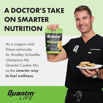 Protein Cookie Mix, Plant-Based Meal Replacement Plan with Hemp Protein, Gluten Free Cookie Mix, Rich in Fiber, No Preservatives or Artificial Sweeteners, 18 oz, 3 Pack, 2-Week Supply