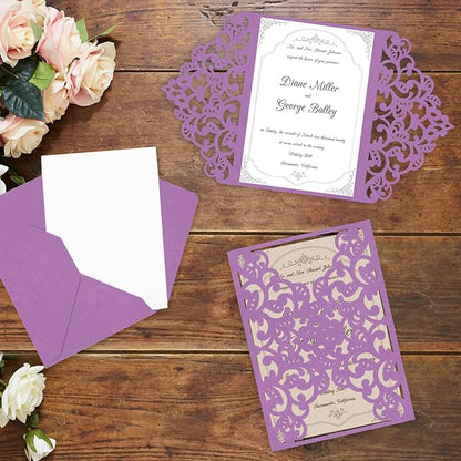 Purple Cardstock 8.5 x 11 80lb Halloween Card Stock For Printer, Goefun 24 Sheets Purple Construction Paper for Wedding Invitations, DIY Cards, Menus, Crafts