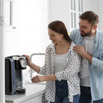 Mixpresso Single Serve Cup Coffee Maker With 4 Brew Sizes for 1.0 & 2.0 Cup Pods, Removable 45oz Water Tank, Quick Brewing with Auto Shut-Off, Rapid Brew Technology Gray Coffee Maker