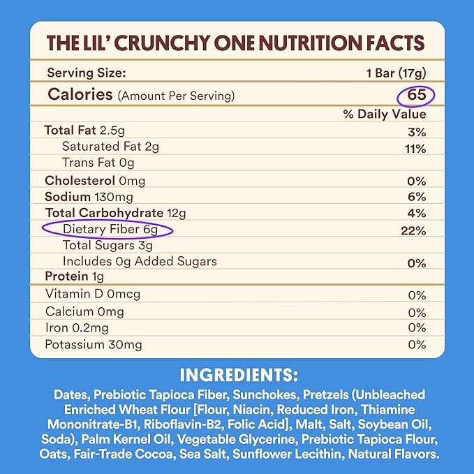 Harken Sweets – The Lil’ Crunchy Ones Mini Candy Bars: Vegan Chocolate Pretzel Snack with Date Caramel – Plant-Based, Gut-Friendly, No Added Sugar – 6-Pack (30 Bars)