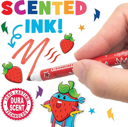 Smarkers (2 Pack) - Washable Scented Markers, Assorted Colors, Standard Point Felt Tip, 16 Count