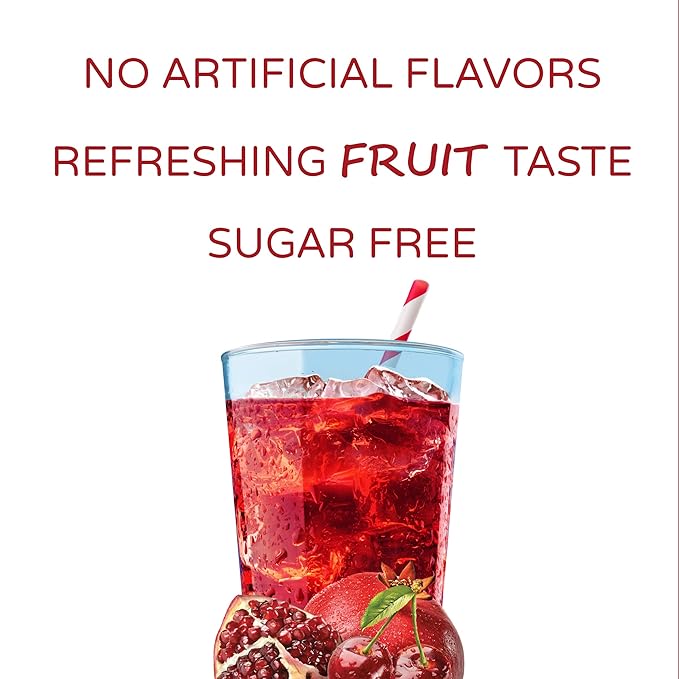 Crystal Light On The Go Cherry Pomegranate Ice Drink Mix, 10-Packet Box (Pack of 6)