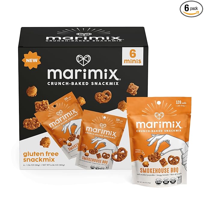 Marimix Mini Snack Mix - 6 pack (Mini Smokehouse BBQ, 6 Pack)