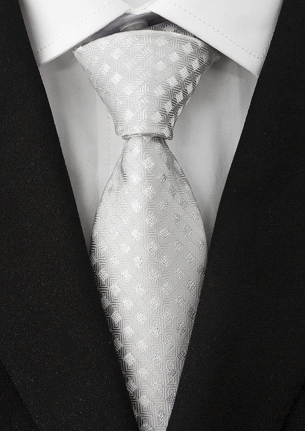 Adulove Men's Necktie Classic Silk Tie Woven Jacquard Neck Ties 6 PCS
