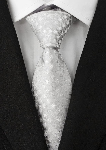 Adulove Men's Necktie Classic Silk Tie Woven Jacquard Neck Ties 6 PCS