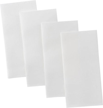 2000-Pack BloominGoods Disposable Bathroom Napkins | Linen-Feel Guest Towels | Cloth-Like Hand Tissue Paper, White, 12" x 17"