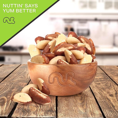 NUT CRAVINGS - Raw Brazil Nuts, Unsalted, No Shell, Whole, (80oz - 5 LB) Bulk Nuts Packed Fresh in Resealable Bag - Kosher Healthy Snack, Food Assortments