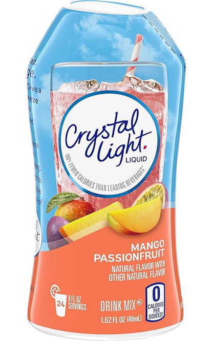 Crystal Light Mango Passionfruit Liquid Drink Mix, Caffeine Free, 1.62 fl oz. (Pack of 4)