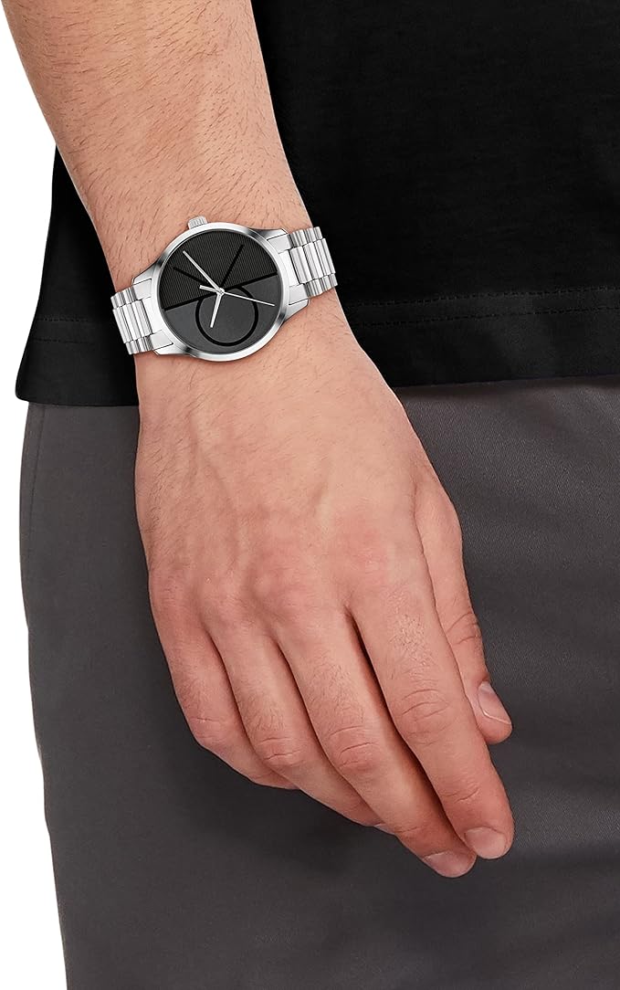 Calvin Klein Women's CK Iconic - 35mm 2H Quartz Watch - Stainless Steel Mesh Bracelet - Water Resistance 30 Meters – Premium Fashion Timepiece for Everyday Style - Gift for Her